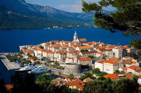 Croatia Dalmatia Dalmatian Coast Korcula Island Korcula City Image