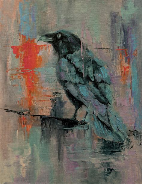 Abstract Raven Painting By Dan Twitchell