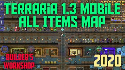 How To Download All Items Map In Terraria 13 Mobile 2020 Builders