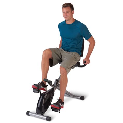 The Foldaway Recumbent Exercise Bicycle Hammacher Schlemmer