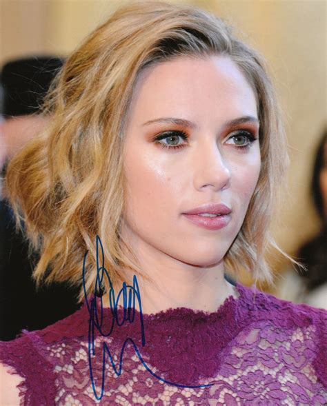 Scarlett Johansson Autographed 8x10 Photo With A Certificate Etsy