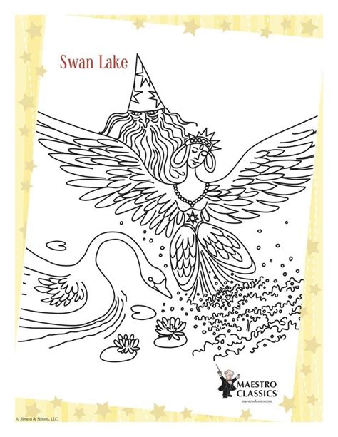 Swan Lake Coloring Pages Coloring Page Blog