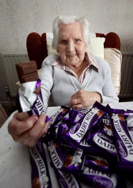 Cocoa Nut Grandmother Aged 100 Who Munches 30 Bars Of Chocolate Every