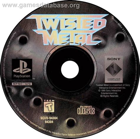 Twisted Metal Sony Playstation Artwork Disc