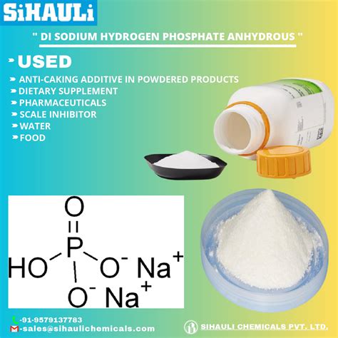 Di Sodium Hydrogen Phosphate Anhydrous Manufacturers In India Sihauli