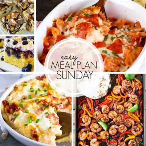 Easy Meal Plan Sunday Week 101 365 Days Of Baking And More