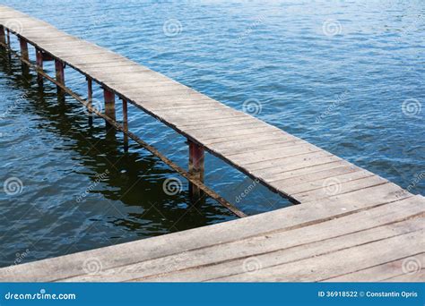 Wood Dock Stock Photo Image Of Lake Still Deck Timber 36918522