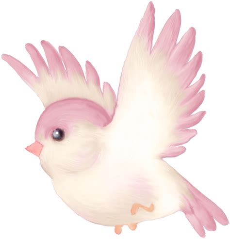 Pink Bird Clipart Cute Pink Bird Cartoon Transparent Cartoon Jingfm