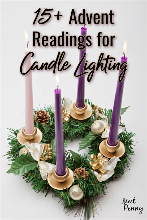 15 Advent Readings For Candle Lighting 2023 Meet Penny