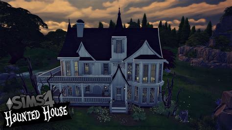 The Sims 4 Speed Build Haunted House Youtube
