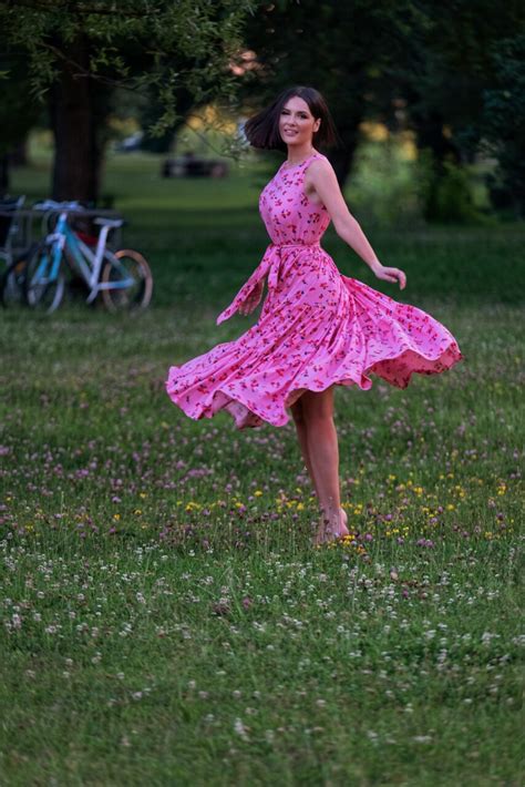 Midi Dress Marisol Pink Anita Pokrivač Design