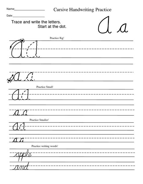 3rd Grade Handwriting Worksheets