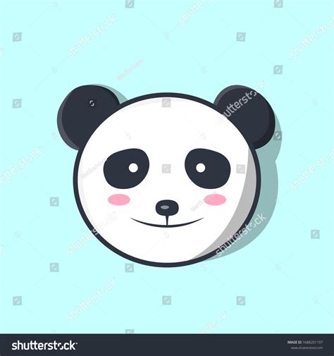 Cabeza Animal Cute Panda Vector Kawaii Vector De Stock Libre De