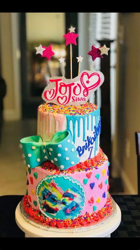 Jojo Siwa Birthday Party Cake Brikaileys 7th Jojo Siwa Birthday Cake