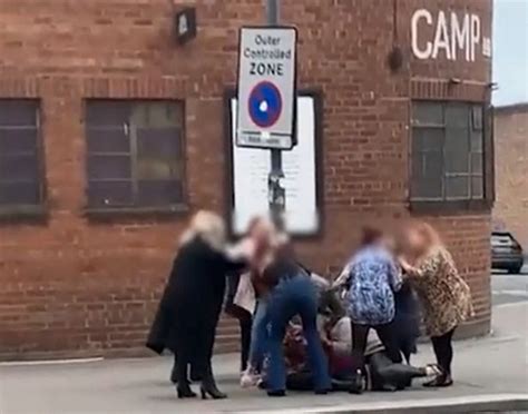 Women Filmed Brawling Outside Nightclub On Mothers Day As One Screams