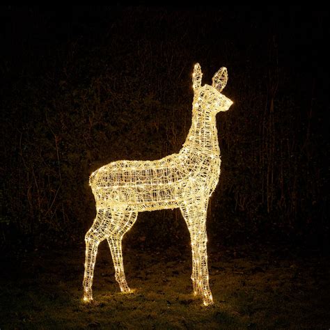 One4m Swinsty Doe Dual Colour Led Light Up Reindeer By Lights4fun