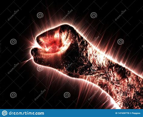 Kirlian Aura Photography Of A Glowing Human Male Hand