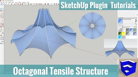 Creating An Octagonal Tensile Structure With Curviloft In Sketchup