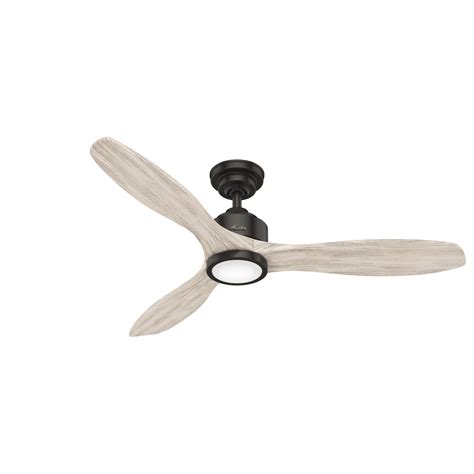 Easy to control and available in modern, traditional, and transitional styles, the right light kit helps your ceiling fan serve as a beautiful element of your interior design. Hunter Melbourne 52 LED Melbourne 52" 3 Blade LED Ceiling ...