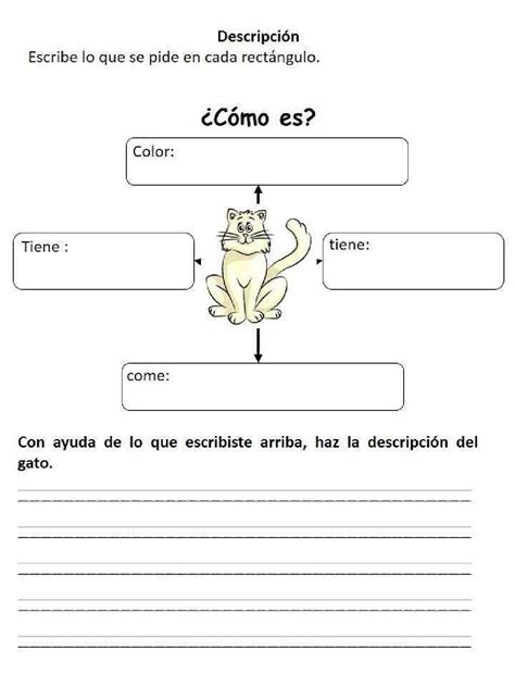 La Descripcion Para Cuarto De Primaria Fichas Para Imprimir Images