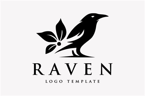 Raven Logo Design Template Graphic By Byemalkan · Creative Fabrica