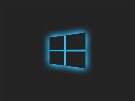 1024x768 Resolution Windows 10 Logo Blue Glow 1024x768 Resolution