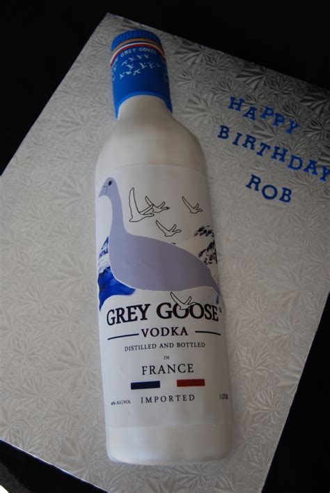 Pretty much this is it: Grey Goose Vodka Bottle Cake - CakeCentral.com