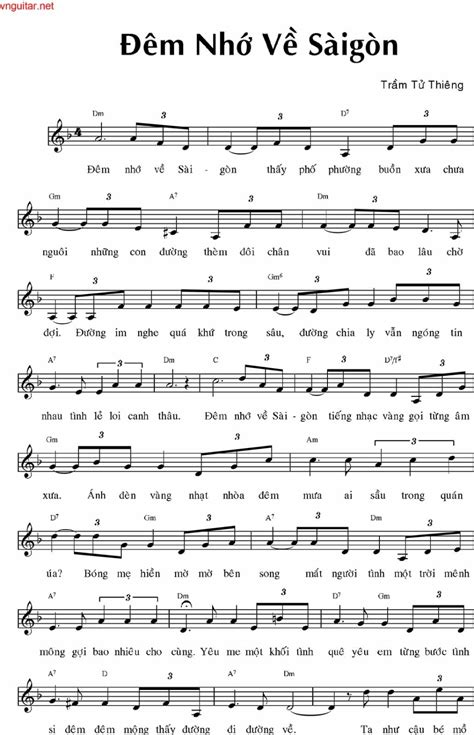 Maybe you would like to learn more about one of these? Sheet Đêm nhớ về Sài Gòn
