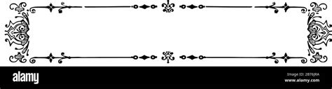 Filigree Banner Corners Is Decorated Its A Horizontal Frame Banner