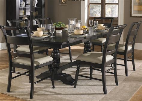 Whitney 7 Piece Trestle Dining Room Table Set Rotmans Dining 7 Or