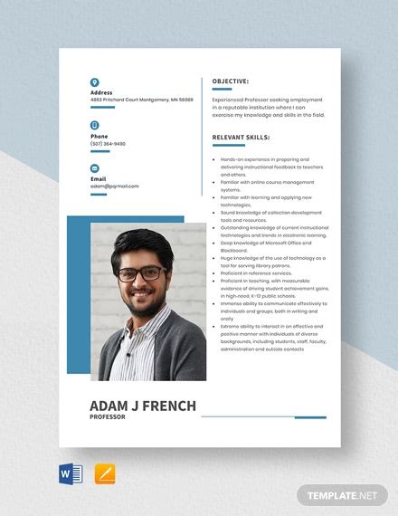 9 Fresher Lecturer Resume Templates In Ms Word Apple Pages Pdf