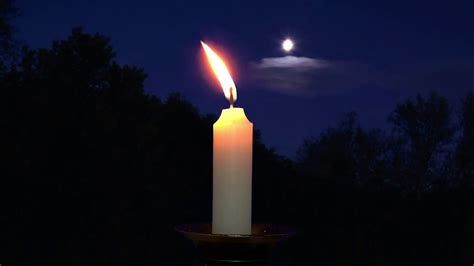 burning candle full moon full hd youtube