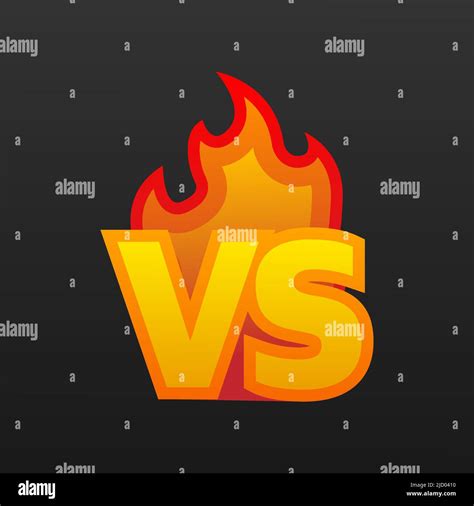 Versus Logo Vs Letters For Sports And Fight Competition Battle Vs