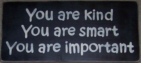 You is smart, you is kind, you is important­. You Are Kind Smart Important Kids Room Decor by shabbysignshoppe