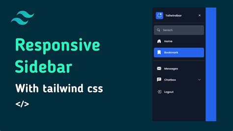 How To Make A Responsive Sidebar With Tailwind Css Tailwind Css