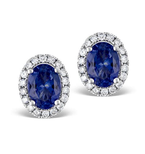 Browse through the most recent dimond home and dimond lighting products. Sapphire 7mm x 5mm And Diamond 18K White Gold Earrings ...