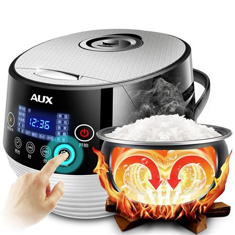 220V AUX Intelligent 4L Electric Rice Cooker Full Automatic LED Touch