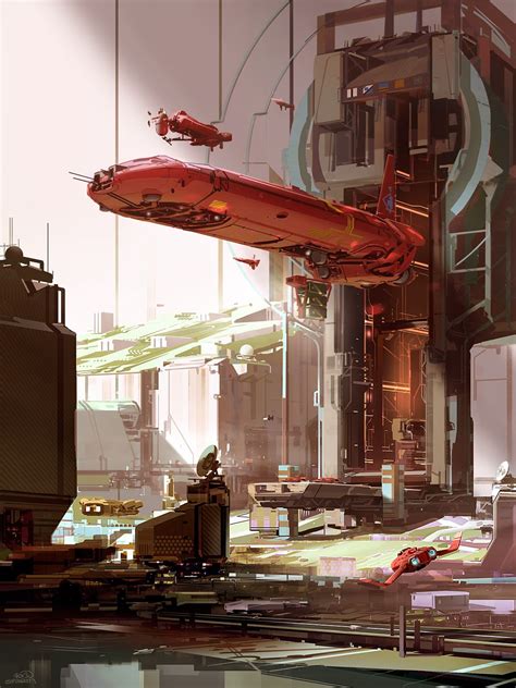 Sparth Sci Fi Concept Art Concept Ships Environment Concept Art
