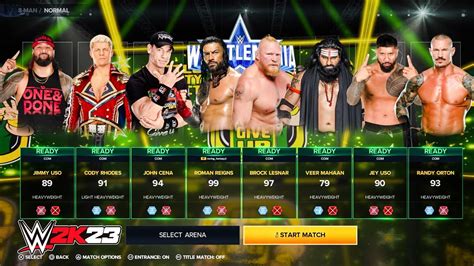 Wwe 2k23 My First Ever Gameplay Wwe 2k23 Roman Reigns John Cena Brock Lesnar Gameplay Youtube