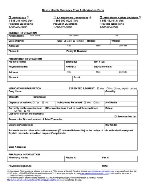 Travel medical insurance for visiting new orleans, louisiana and us residents travel abroad. Standard Pharmacy Prior Authorization Form for Prepaid ...