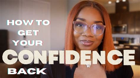 Your Guide To Confidence 4 Way To Boost Your Self Esteem Youtube