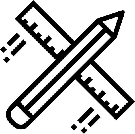 Pencil Ruler Design Drawing Flying Architecture Stationary Svg Png Icon Free Download (#545884 ...