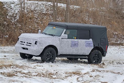 2021 Ford Bronco With Four Removable Doors Testing In Snow