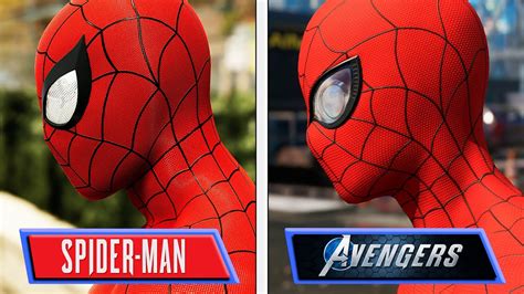 New Spider Man Ps5 Vs Marvels Avengers Comparison Shows The