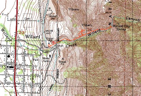 Willard Canyon Gps Map