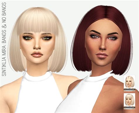 Ts4 Sintiklia Diva Solids Sims Hair Sims 4 Womens Hai