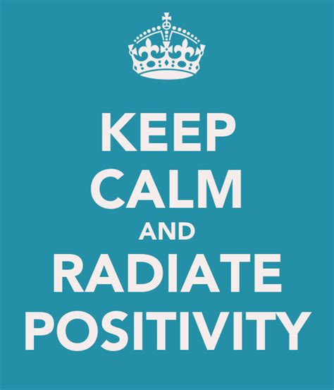 Keep Calm And Radiate Positivity Poster Fae Keep Calm O Matic