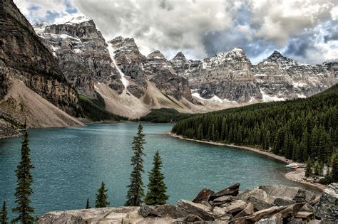 Moraine Viewpoint Hd Wallpaper Background Image