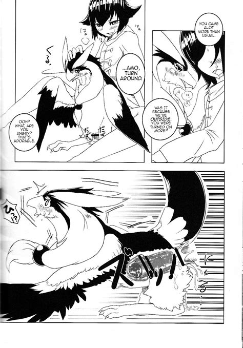 Rule 34 Avian Bird Black And White Blush Claws Comic Cum Demon English Text Female Feral Human