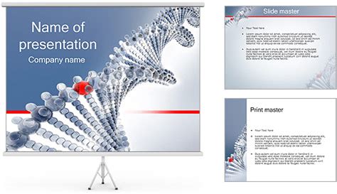 dna strand powerpoint template backgrounds id